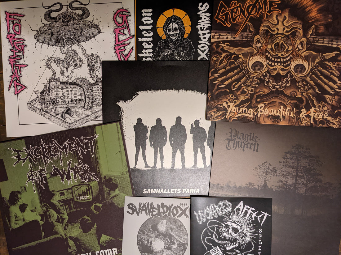 New In: Genome, Plague Thirteen, Excrement Of War, Svaveldioxid