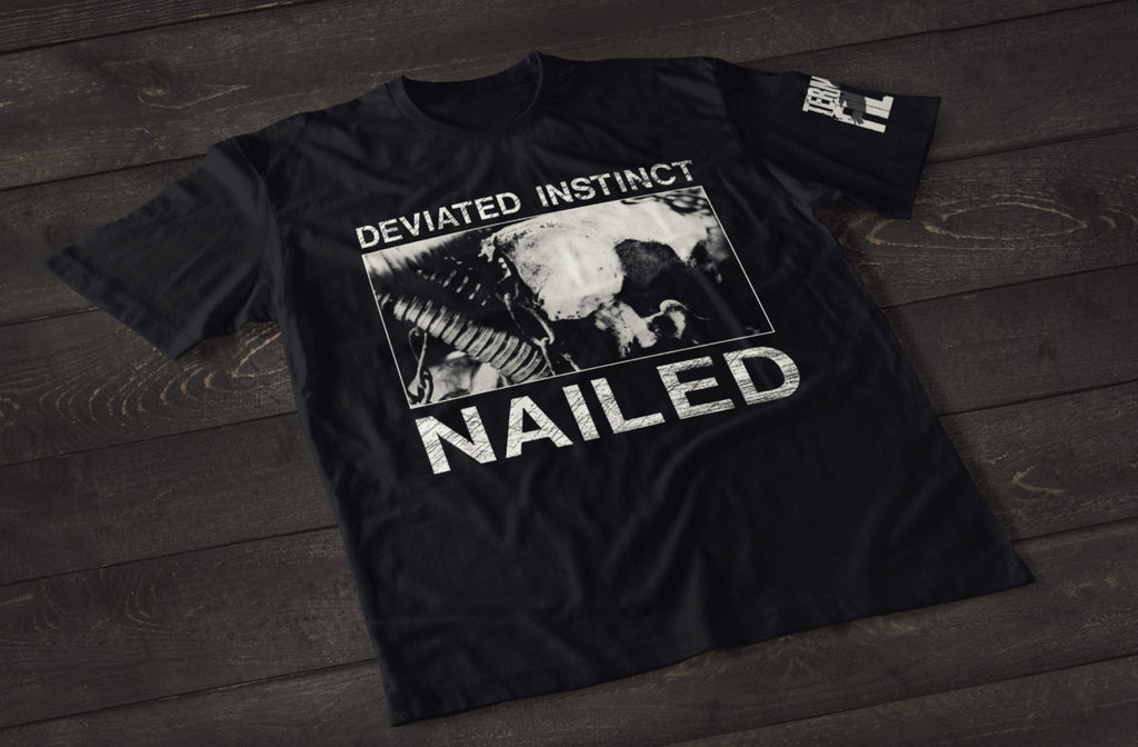 Deviated Instinct - Nailed shirt design