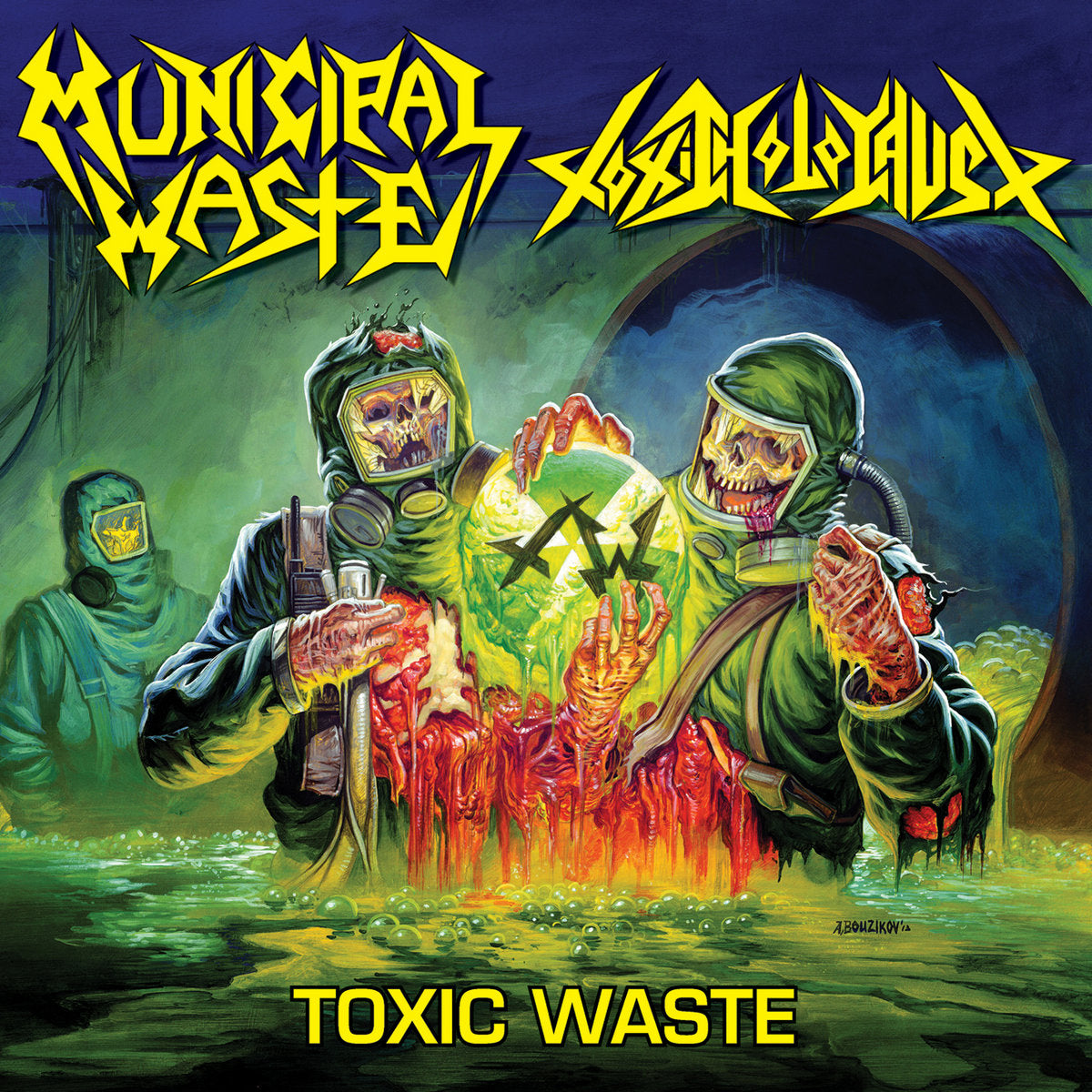 MUNICIPAL WASTE/TOXIC HOLOCAUST - split LP