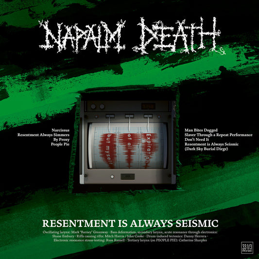 NAPALM DEATH - RESENTMENT IS ALWAYS SEISMIC