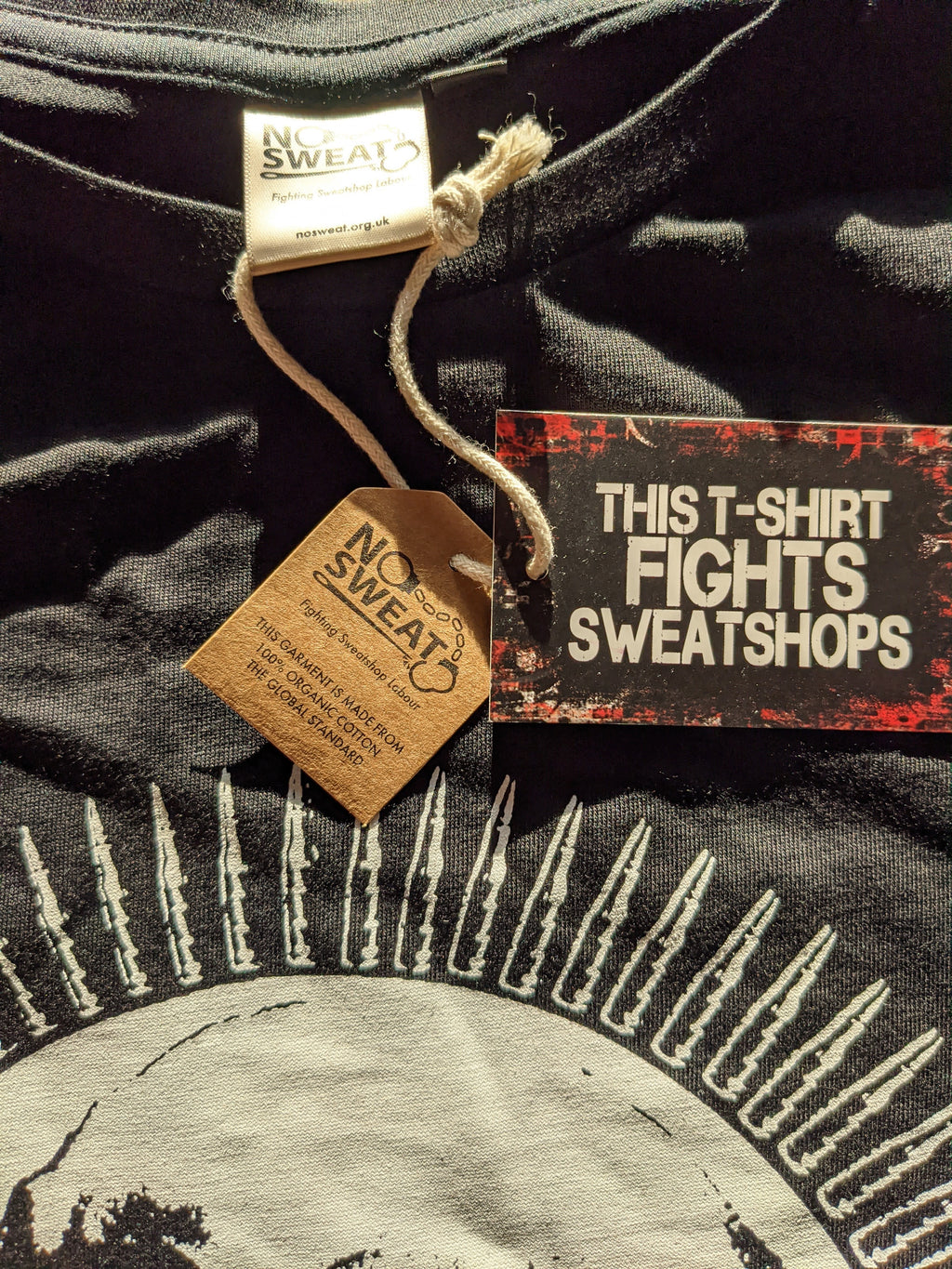 Distro-y T-Shirt Front + Back Prints  (Ethical Merch)