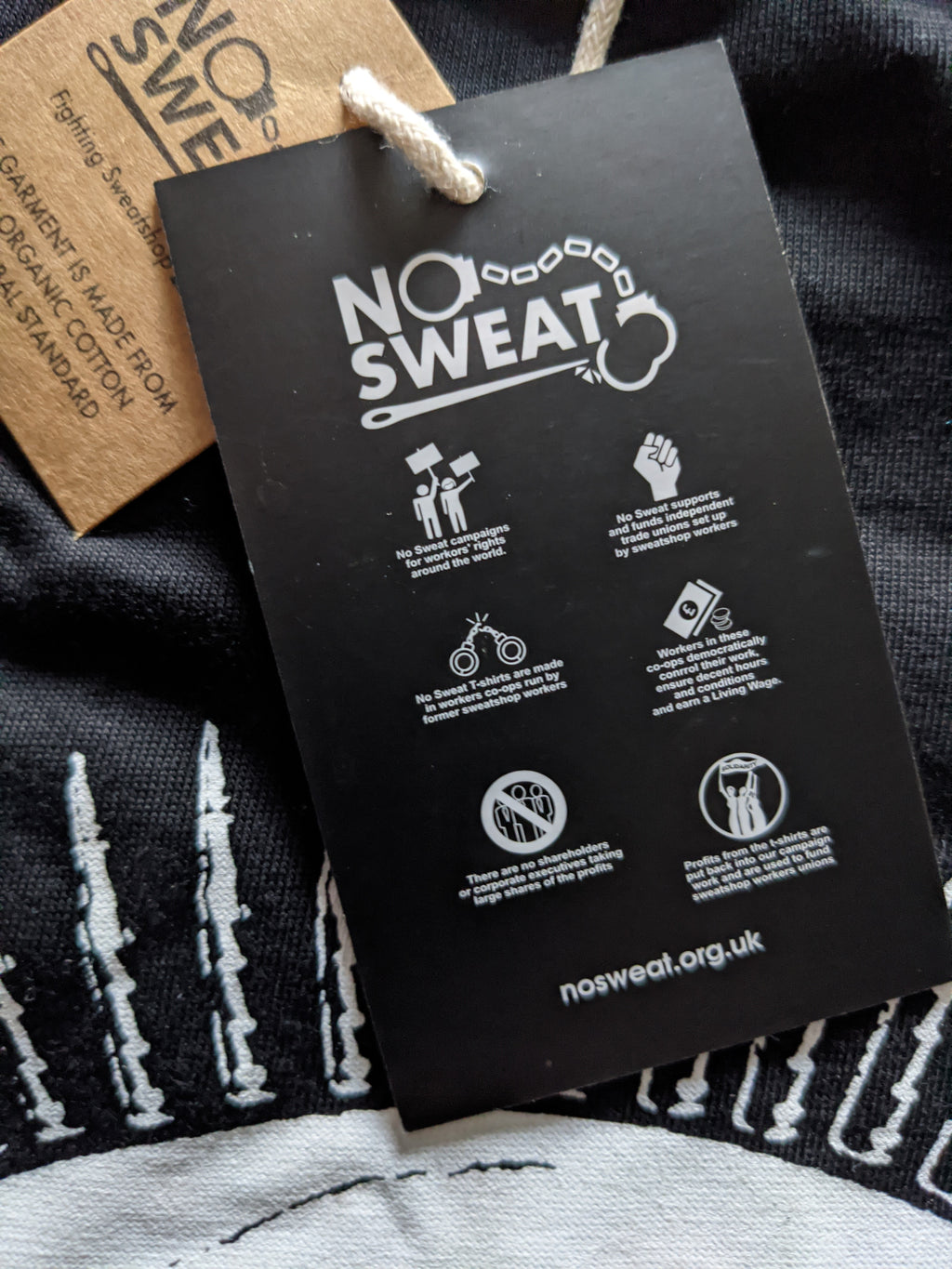 Distro-y T-Shirt Front + Back Prints  (Ethical Merch)