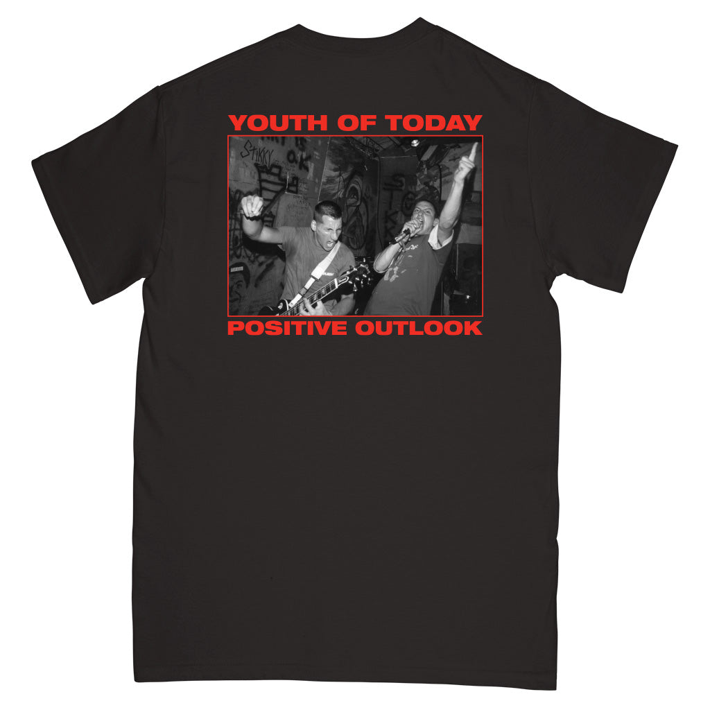 Youth Of Today "Positive Outlook (Black)" - T-Shirt