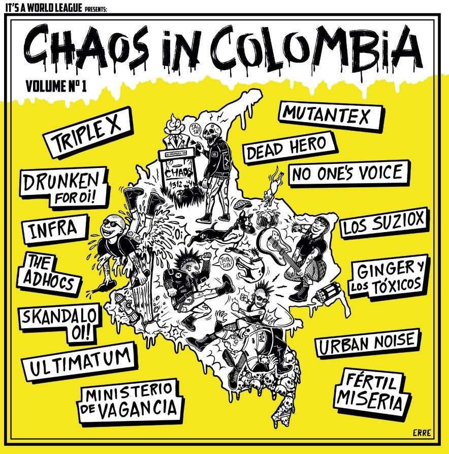 V/A - Chaos In Colombia Vol.1- 12"LP+A3 Poster
